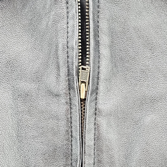 GNW Women's 100% Leather Full Zip Vest Jacket - L - Picture 4 of 6